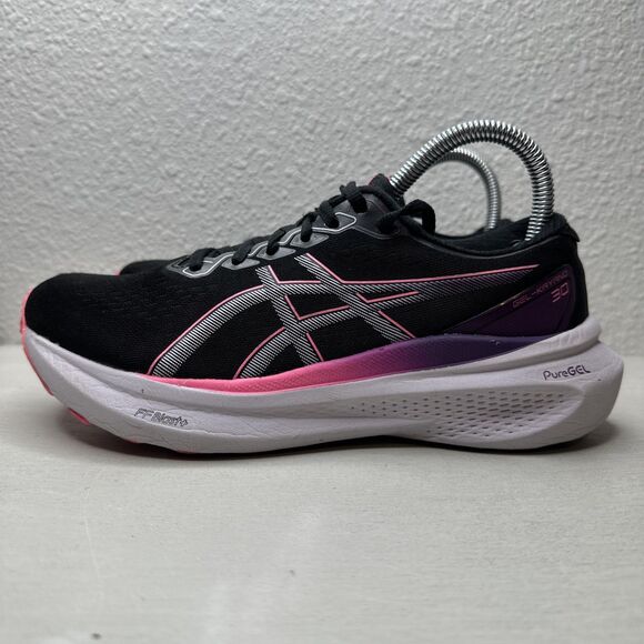 Asics Gel Kayano 30 ‘Black/Lilac Hunt’ Running Shoes - Picture 2 of 7